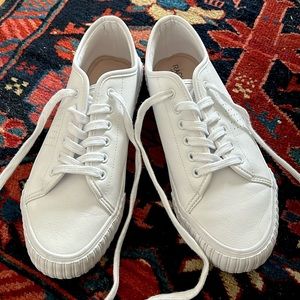 Rachel Zoe Genuine Leather Lace Sneakers, size 8